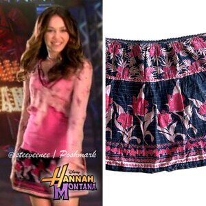 RARE 2000s Cotton Floral Skirt ASO Miley Stewart Hannah Montana Intro
